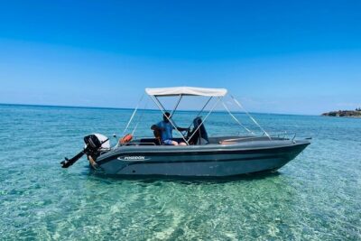 Shipwreck and Blue Caves - Private Speedboat Tour (up to 6 pax) - Starting point at Alykes: the ferry-and-fishing-port vibe