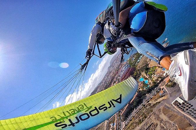 SILVER 1000m paragliding tandem flight above South Tenerife - Landing at La Caleta (When It Works) and the Smooth Touchdown
