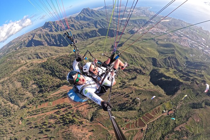 SILVER 1000m paragliding tandem flight above South Tenerife - Price and the GoPro Footage Reality Check