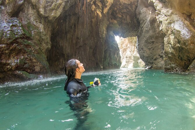 Snorkeling Trip to Kourtaliotiko Gorge Waterfalls, Plakias, Crete - Snorkel route: from stream to lagoon to cave waterfall