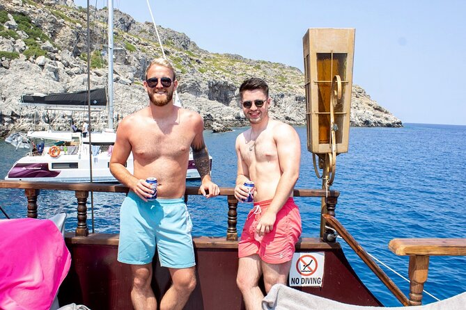 Sun & Sea 6 Hour All Inclusive Swimming Cruise with Greek BBQ & Unlimited Drinks - Anthony Quinn Bay: the big-name bay and a serious swim moment