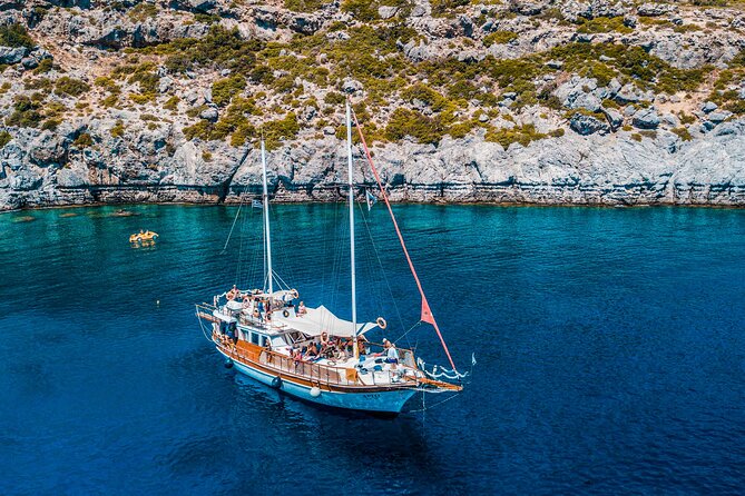 Sunset Cruise in Rhodes with unlimited drinks & snacks - From Marina Mandraki to Kalithea Springs: the itinerary that gives you both sea time and sunset time