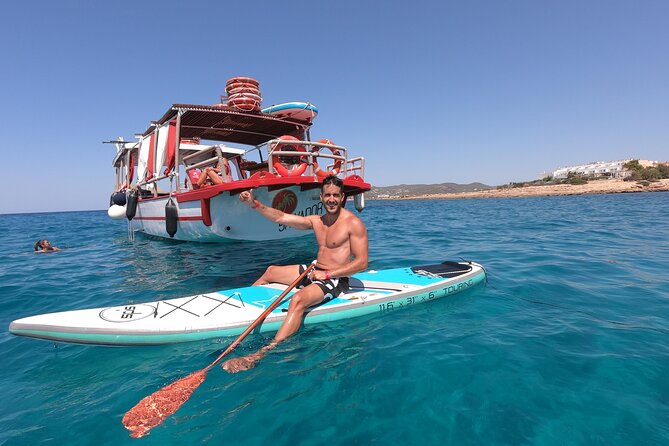 SUP Adventure Ibiza (stand up paddle & snorkeling) VIP TOUR - What the Boat Setup Really Adds: Shade, Music, and a Bar That Actually Helps