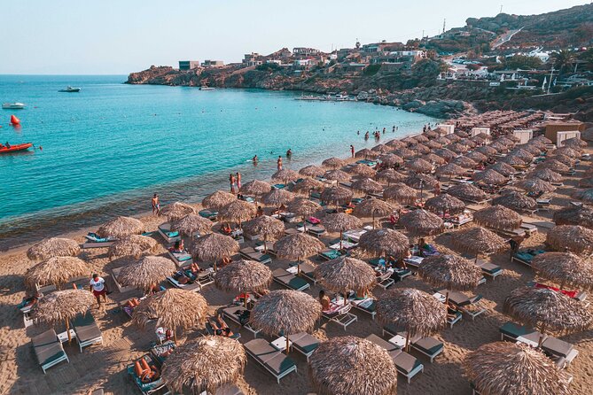 Super Paradise Beach Mykonos Seaside Sunbed (3rd & 4th row) - Your full day plan: how the 8 hours usually plays out