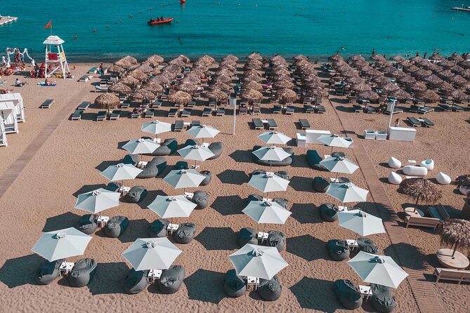 Super Paradise Beach Mykonos Seaside Sunbed (3rd & 4th row) - Food, cocktails, and the cost reality of beach-club life