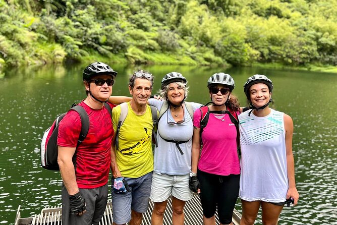 Tahiti excursion adventure circuit MTB MTB E-Bike private valley - The Morning Setup: Private 4x4 Pickup and Electric Bike Start