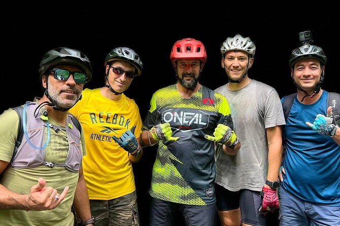 Tahiti excursion adventure circuit MTB MTB E-Bike private valley - The Descent Finish: Cooling Off With Icy Water at Bassin du Roi