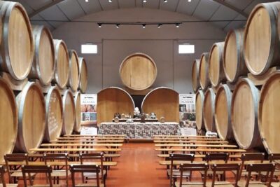 Tasting in the historic cellar of Marsala - Stepping into the historic barrel cellar structure