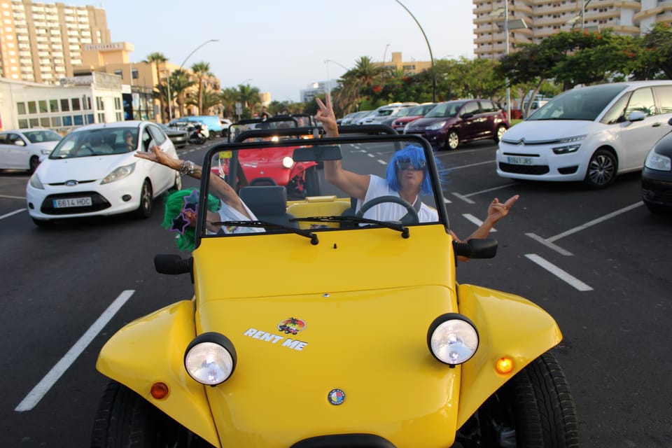 Tenerife Buggy Tour with Route Options Coast Mountain Sunset - The guide vibe, the music, and the “people will notice you” factor
