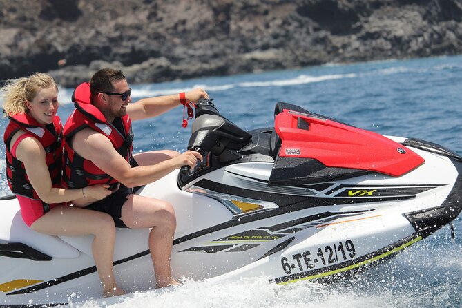 Tenerife : Jet Ski Tour with option for Quad Trip - Out on the Water: Yellow and Red Mountains to Las Galletas