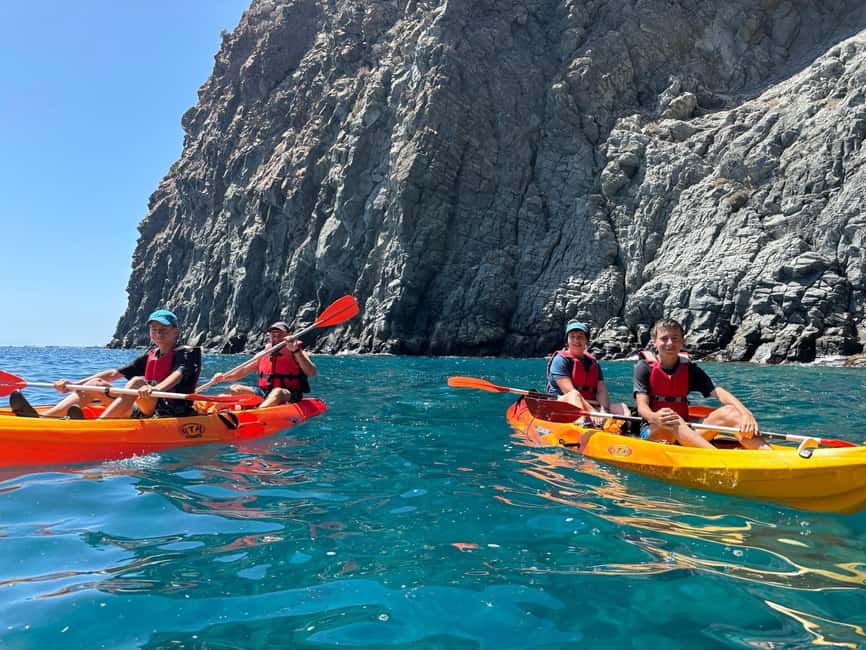 Tenerife: Kayak and Snorkeling Tour with Marine Life - The snorkel stop: an exclusive sea-only bay and what to do once you’re in