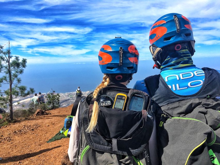 Tenerife: Tandem Paragliding Flight - Harness, helmet, and the included GoPro setup