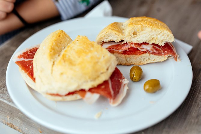 The Award-Winning PRIVATE Food Tour of Mallorca: The 10 Tastings - Es Baluard viewpoint classic bites: croquetas and coca de pimiento