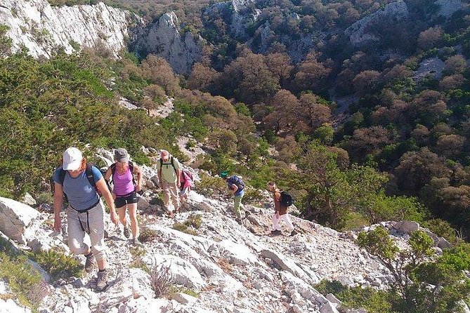Tiscali mount guided hike - What your guide does for you on tricky trail days