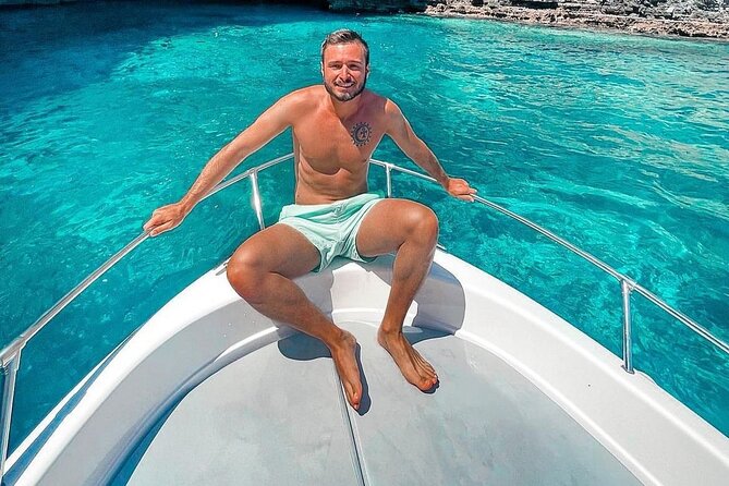 Tour in Malta Boat Charter to Comino and Gozoand Blue Lagoon - Paradise Bay and Hondoq Bay: south-vs-north water vibes and cliff-jump potential