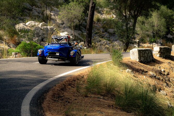 Unique V8 Trike Tour to the Tramuntana Mountains min2 max.4 Pers - Passing plantations, villas, and the Beverly Hills-style contrast