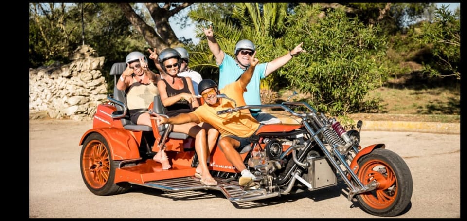 V8 Trike Tour mit Fahrer/Guide für max 4Gäste - Banjalbufar and Estellenc, Then Down Through Esporles to the Orange-and-Olive Hinterland