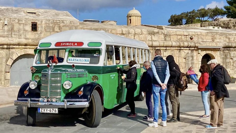 Valletta: Vintage Bus to Valletta, Sliema, Rabat & Mdina - Valletta: Start Near the Tritons Fountain for an Easy Day Base