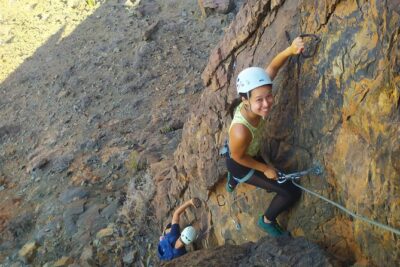 Via Ferrata in Gran Canaria. Vertical adventure park. Small groups - Gear, harness fit, and the training talk that makes it feel possible