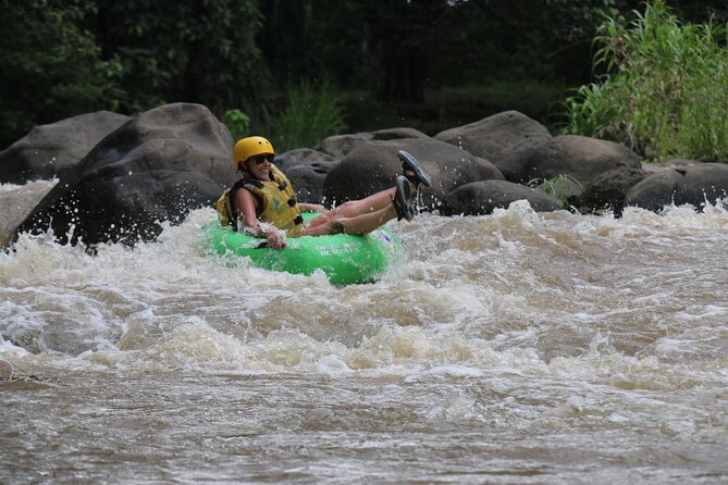 White Water Tubin in the river BALSA - The Drive Through La Fortuna and El Salto Waterfall