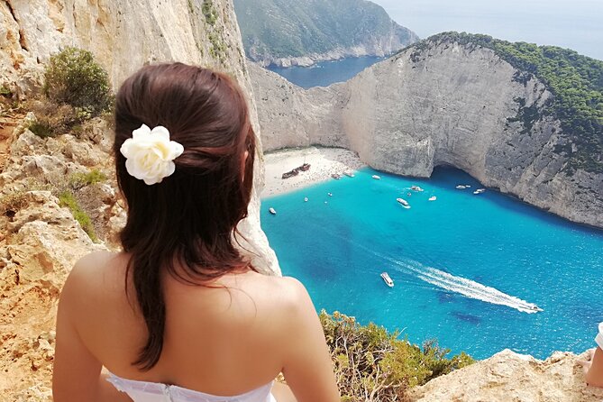 Zakynthos All Day Tour Shipwreck beach, view point-Blue Caves - Swim stops on the route: Sfogio, White Beach, cave time, and Blue Caves