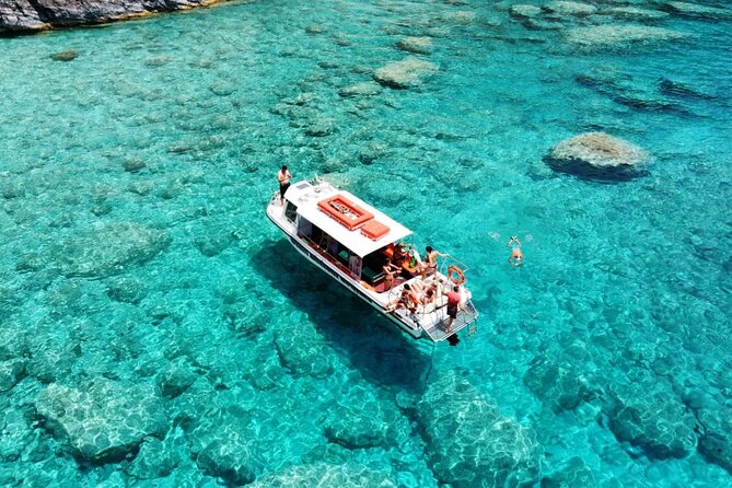 Zakynthos Half Day swimming tour to Turtle island and keri caves - Stop 3: Keri Caves Swimming and That Natural Blue-Pool Look