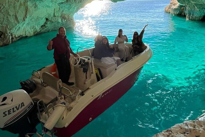 Zakynthos Private Tour to Navagio Shipwreck by Land and Sea - Blue Caves by boat: swim breaks and “you had to be there” colors