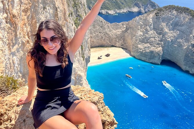 Zakynthos Shipwreck Beach with Blue Caves Land and Sea Tour - Xigia and Makris Gialos: ending with sulfur-water and golden sand