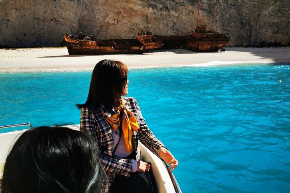 Zakynthos Small Group Tour Shipwreck & Blue Caves Land & Sea - Navagio and the shipwreck reality check: you’ll see it, just not the way you expect