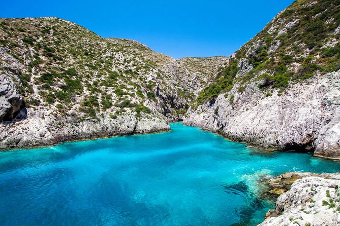 Zakynthos West Coast Tour and Navagio Bay - Hidden Treasure / Blue Eye cave: swimming where the water glows